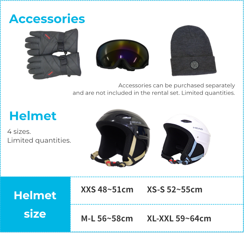 Accessory set and helmet