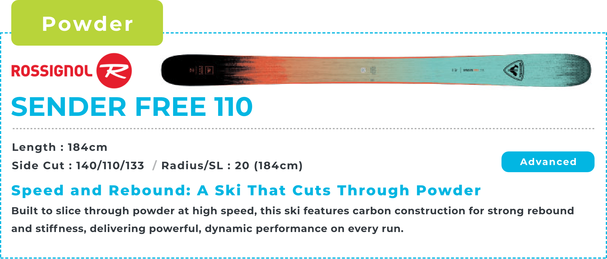 ROSSIGNOL SENDER FREE 110