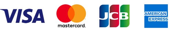 Credit card brands accepted: VISA, MASTER, JCB, AMEX